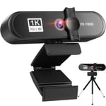 1K webcam med Autofocus samt smart tripod. 1080P Full HD. 1920 x 1080. 2MP.