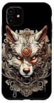 Coque pour iPhone 11 Loup Steampunk