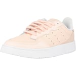 adidas Originals Supercourt J Pink/White Leather Trainers Shoes