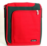 10turio tullus Sacoche pour Ordinateur Portable Messenger Bag jusqu'à 38,1 cm (15 Pouces) avec Compartiment pour Ordinateur Portable, Rouge