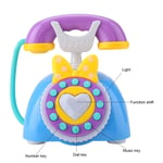 (Blue) Kid's Toy Telephone Set Educational Pretend Play Baby Musical