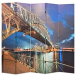 vidaXL foldbar rumdeler 200 x 170 cm Sydney Harbour Bridge