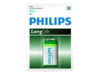 Philips Longlife 6F22l1b - Batteri 9V - Kolzink