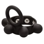 Weighted Cock Ring Ball Stretcher Testicle Scrotum Black Penis Bondage Strap