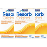 Resorb Vätskeersättning med Apelsinsmak 90g x3