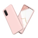 RhinoShield Case compatible with Samsung [Galaxy S20] | SolidSuit - Shock Absorbent Slim Design Protective Cover [3.5M / 11ft Drop Protection] - Blush Pink