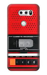 Innovedesire Red Cassette Recorder Graphic Case Cover For LG V30, LG V30 Plus, LG V30S ThinQ, LG V35, LG V35 ThinQ
