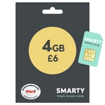 SMARTY 6GB 30 Day Pay As You Go SIM Card