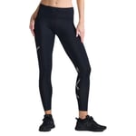 2XU Aero Mid-Rise Kompressionstights Dam XS - Långa tights för optimal stöd och komfort vid löpning
