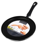 Pendeford Chef's Choice 25cm Non-Stick Crepe Pancake Pan Shallow Rim Frying Fry