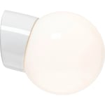 Väggarmatur Classic Glob vit, 150 blank opal LED 8W 3000K