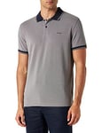 GANT Men's 4-COL Oxford SS Pique Polo Shirt, Grey Melange, XS