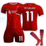Mordely 2023/24 Liverpool hemmatröja #11 M.Salah fotbollströja 28(150-160CM)
