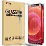 WFTE [3-Pack] Screen Protector for iPhone 12/iPhone 12 Pro,Anti-Scratch,High Transparency,Anti-fingerprint,Bubble-Free,Dust-Free Premium Tempered Glass Screen Protector For iPhone 12/iPhone 12 Pro