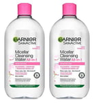 Garnier XL Micellar Duo Set, contains 2x 700ml Cleansing Soothing Micellar Water