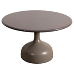 Glaze soffbord Taupe/Lavasten Ø70 cm