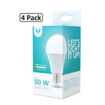 4-Pack Forever kallvit LED-lampa E27 8W 640lm (6000K)