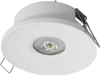 AWEX Emergency lighting fitting AXP IP65/20 ECO LED 1W 125lm 3h single-purpose AT white (AXPO/1W/E/3/SE/AT/WH)
