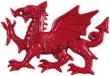 Welsh Fridge Magnet Red Dragon Souvenir Gift Wales Resin Handmade Cymru
