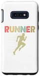 Coque pour Galaxy S10e Retro Runner Marathon Running Vintage Jogging Fans