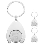 3 st Shoppingvagn Tokens Nyckelring Metall Token Mynt Nyckelring Mynt Nyckelkedja För Livsmedelsaffär Shoppingvagn
