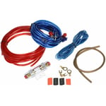 Linghhang - Kit de montage d'amplificateur de caisson de basses Audio de voiture 1500W Kit de câblage amp rca câble de support de fusible de fil