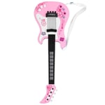 (Pink) Children Toy Guitar Instruments Toddler Boys Girls Kids Electric