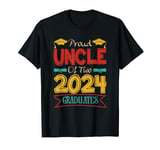 Proud Uncle Of Two 2024 Graduates Family Kids Lover T-Shirt