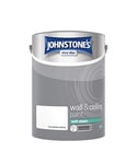 Johnstone's - Wall and Ceiling Paint Soft Sheen - Interior Paint - Satin Finish - Suitable for Interior Walls and Ceilings - Brilliant White - 5 L