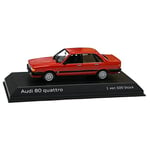 Audi A5-5809 Berline 80 Quattro Modèle de Voiture Miniature 1:43 Rouge