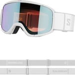 Salomon Aksium 20 S Photochromic Unisex Goggles Ski Snowboarding, Great fit and comfort, Durability, and Automatically optimized vision, White, One Size