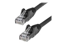 StarTech.com 7m LSZH CAT6 Ethernet Cable, 10 Gigabit Snagless RJ45 100W PoE Network Patch Cord with Strain Relief, CAT 6 10GbE UTP, Black, Individually Tested/ETL, Low Smoke Zero Halogen - Category 6 - 24AWG - patch-kabel - 7 m - svart