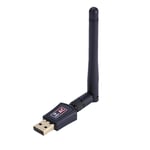 USB Wifi Adapter, External 600Mbps Network Adapter for Desktop with 2.4GHz/5GHz High Gain Dual Band Wireless Network Card, Support Windows XP/7/8/10/Linux/Mac