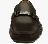 Hugo Boss men's Driver_Mocc_nahw3e moccasins Made in Italy, leather size 8UK