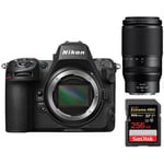 Boîtier Nikon Z8 + Nikon Z 70-180mm F2.8 NIKKOR + SanDisk 256Go Extreme Pro SDXC UHS-II U3 V90 300 Mo/s