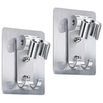 Bathroom Shower Head Holder Adjustable Spray Wall Mount Handheld Brackets Silver