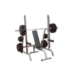 Body Solid - Medium paket (Val av skivstångsset: 127,5 kg Järn, Tillval 3. Int. Z-curl stång: Ej Int. Z-curl stång, Val av stång: Behåll standard 220 stång) - Gympaket