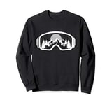 Ski Snowboard Shirt Goggles Skiing Snow Mountain Winter Gift Sweatshirt