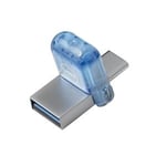 DELL AB135418 USB-minnepenn 64 GB USB Type-A / USB Type-C 3.2 Gen 1 (3.1 Gen 1) Blå, Sølv