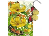Madame Treacle B6-carnet och etikett med kuvert - Gul fjäril