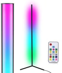 INF LED golvlampa hörnlampa RGB färgskiftande Svart