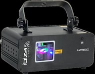 Ibiza laserljus med DMX (grön, 60MW)