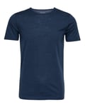 Greater Than A Curve Wool Tee Crew Navy - L