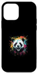 Coque pour iPhone 12 mini Portrait de panda - Œuvre d'art pop art