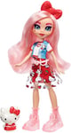 Sanrio Hello Kitty figurine et poupée Éclair avec longs cheveux roses et tenue tendance, jouet pour enfant dès 4 ans, GWW96