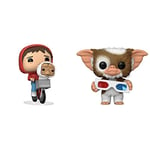 Funko POP Movies: ET- Elliot w/ET in Bike Basket, Multicolor, One Size (50768) & 49888 POP Movies: Gremlins-Gizmo w/3D Glasses Horror Collectible Toy, Multicolour