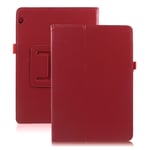 Huawei MediaPad T3 10 Enfärgat läder fodral - Röd