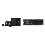 Logitech Z533 multimedia speaker system black & Samsung 970 EVO Plus 1 TB PCIe NVMe M.2 (2280) Internal Solid State Drive (SSD) (MMZ-V7S1T0BW), Black