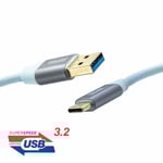 Supra USB 3.2 A-C, Super High Speed USB-kabel, 1 meter