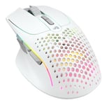 Glorious Gaming Model I 2 Wireless Gaming Mouse - Hybrid 2.4Ghz & Bluetooth, 75g Superlight, 9 Buttons (2 Swappable), RGB, PTFE Feet, MMO/MOBA/FPS, Long Battery Life, Side Thumb Rest - White